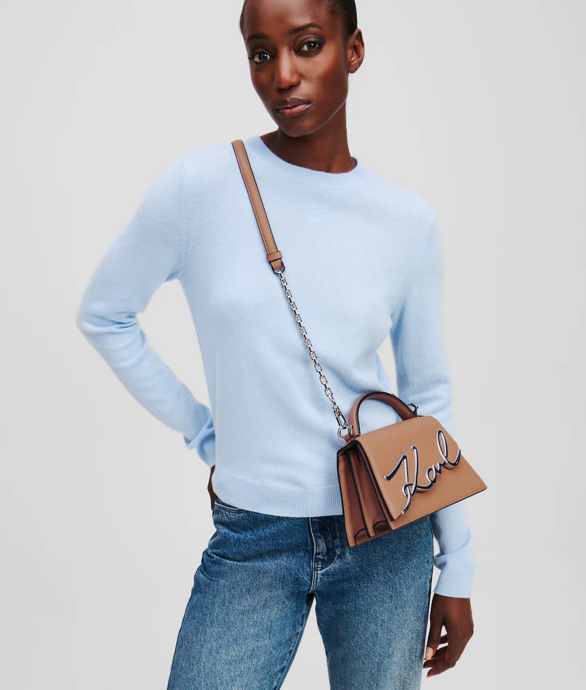 K/SIGNATURE SMALL CROSSBODY BAG