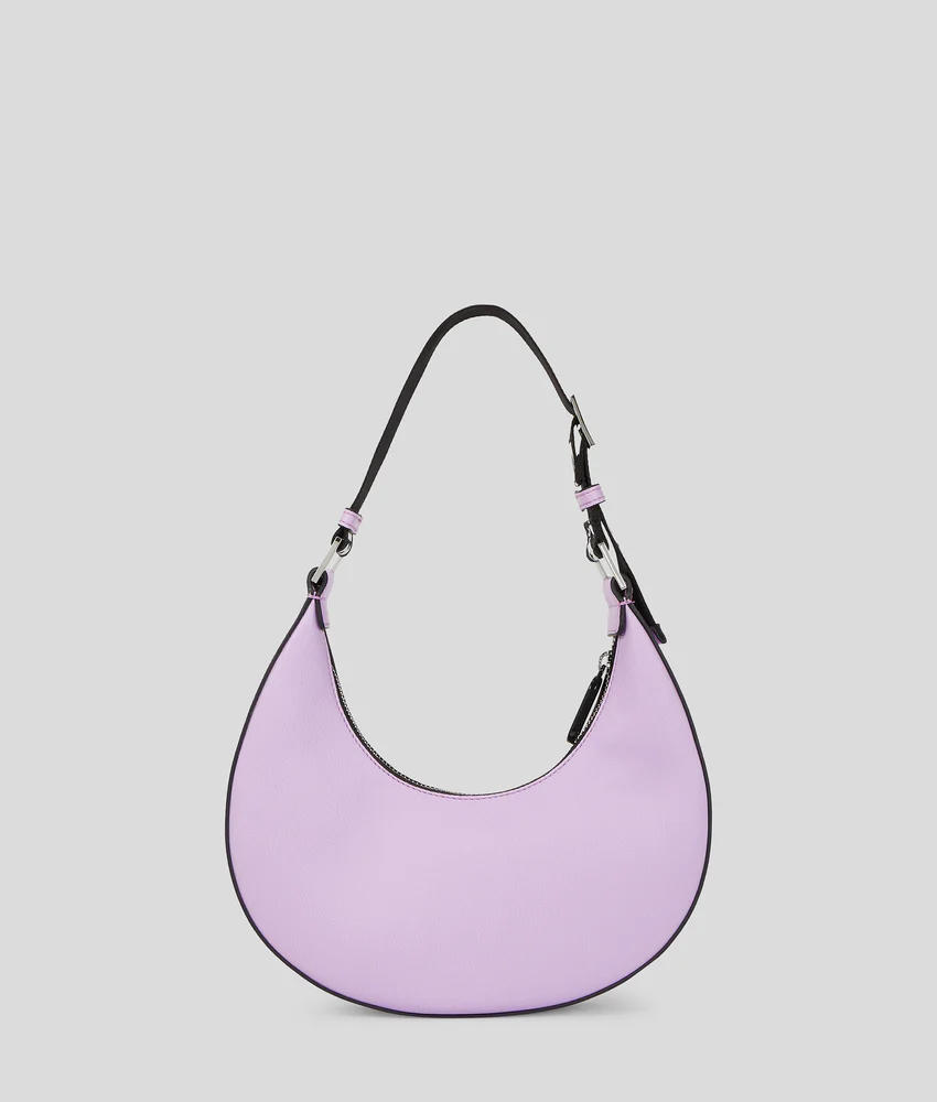 KLJ BOX LOGO HALF-MOON SHOULDER BAG