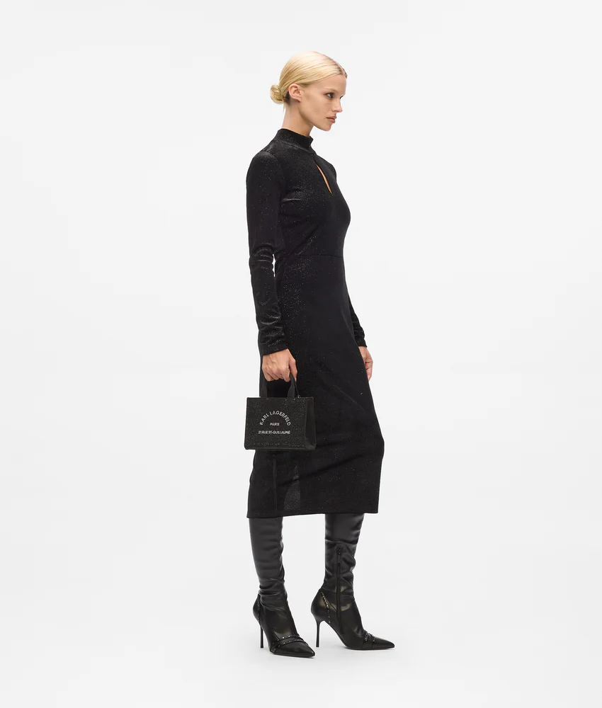 Rue St-Guillaume mini rhinestone tote bag