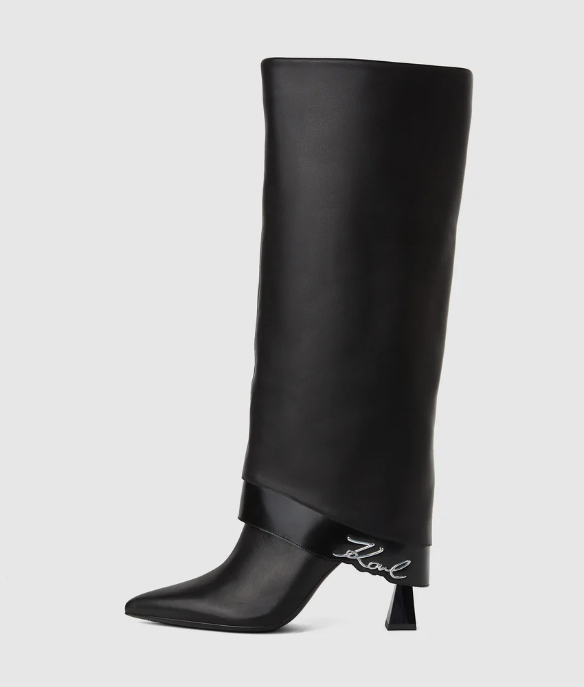 Debutante tall fold-down boots