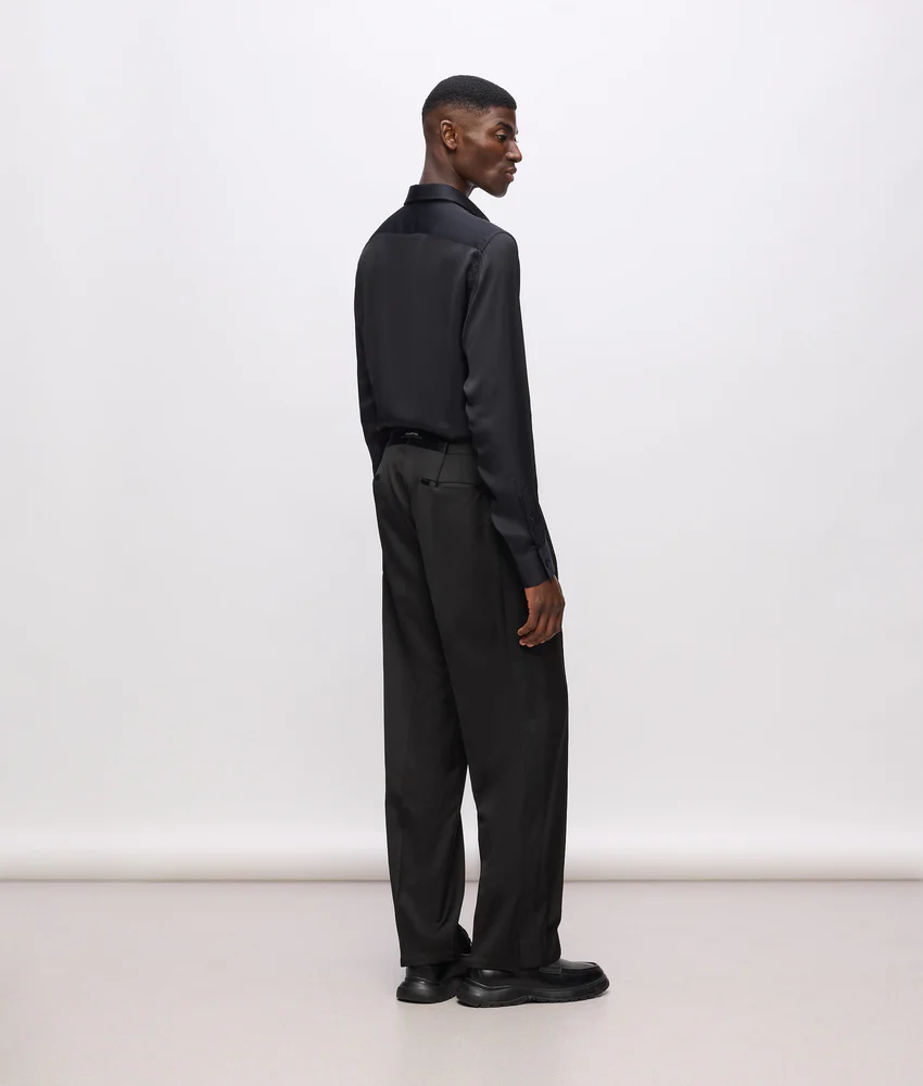 KL Studio satin detail pants