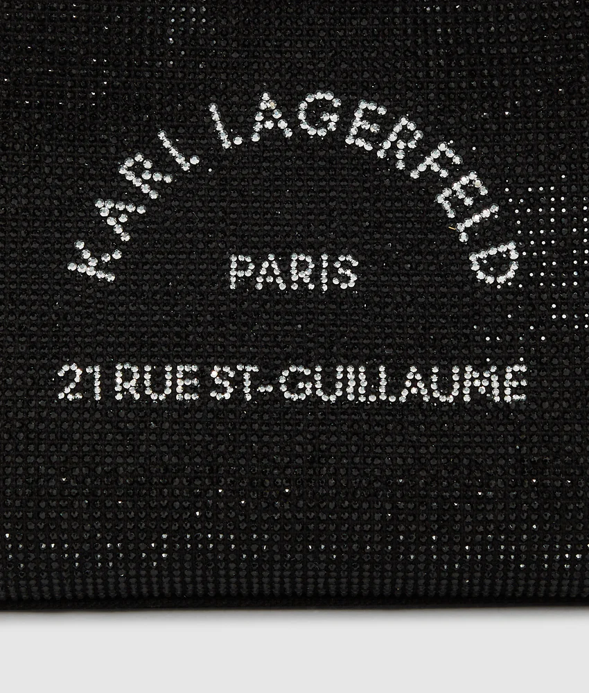 Rue St-Guillaume mini rhinestone tote bag