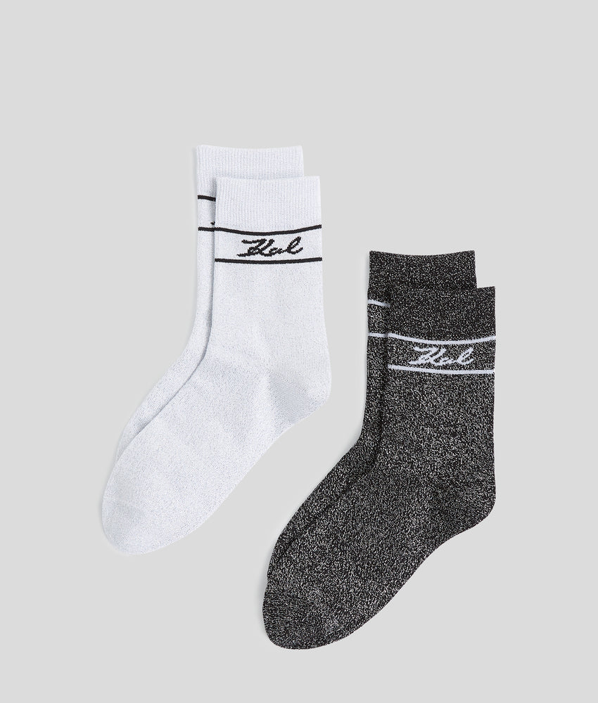 SIGNATURE SHIMMER SOCKS �C 2-PACK