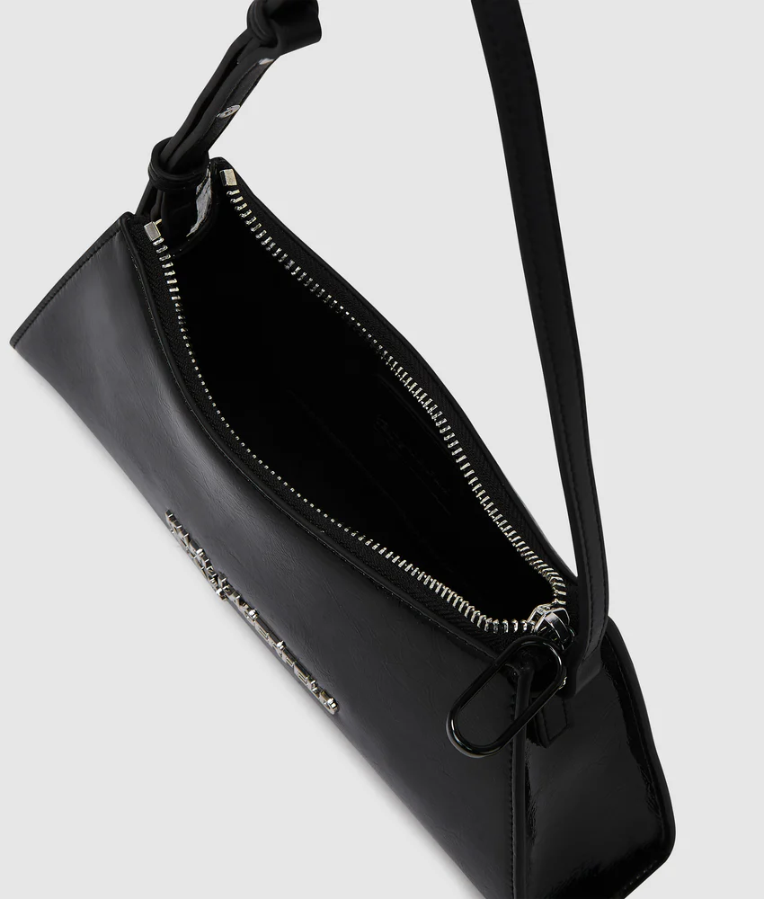 Logo geo shiny shoulder bag