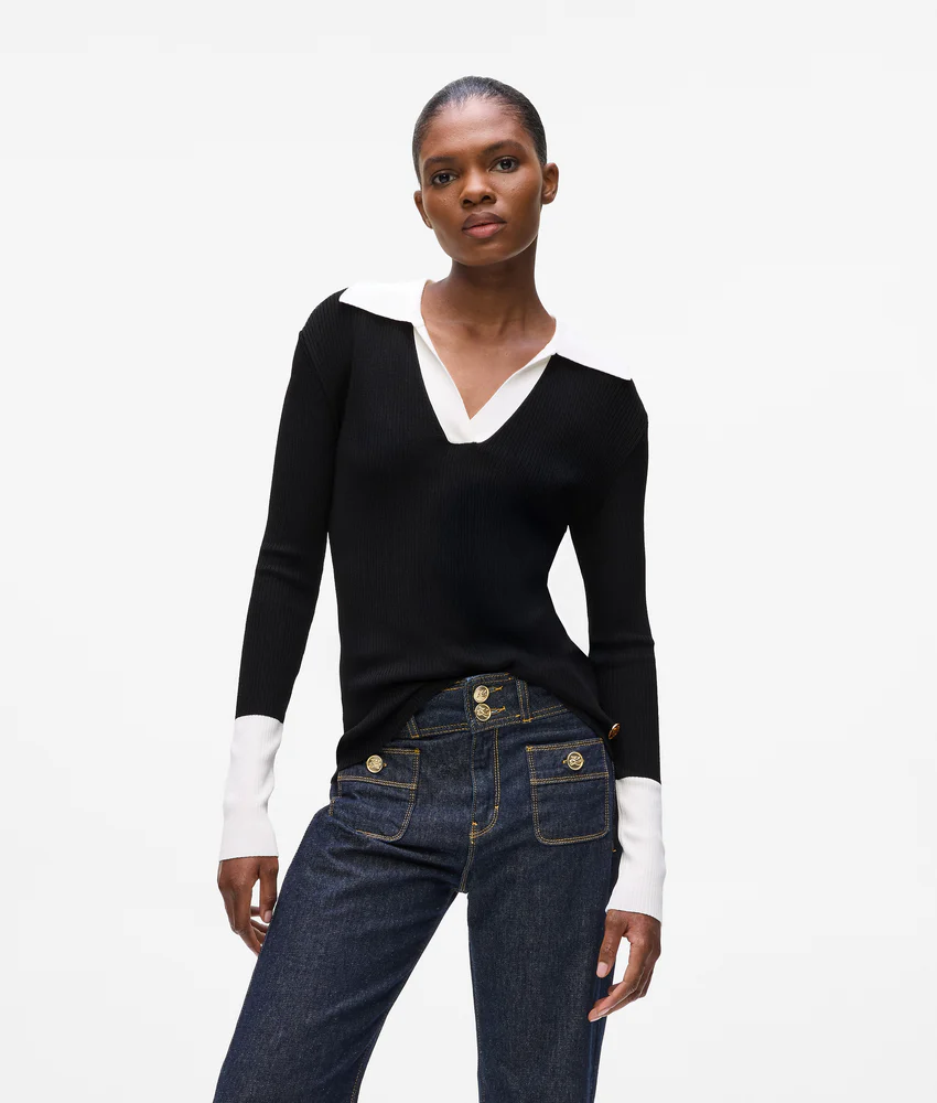 Monochrome polo shirt