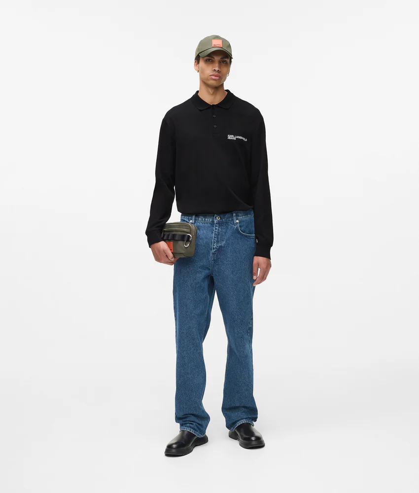 Long-sleeved polo shirt