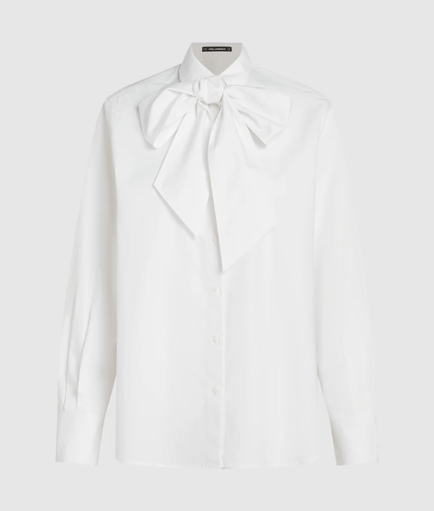 Karl DNA bow detail shirt