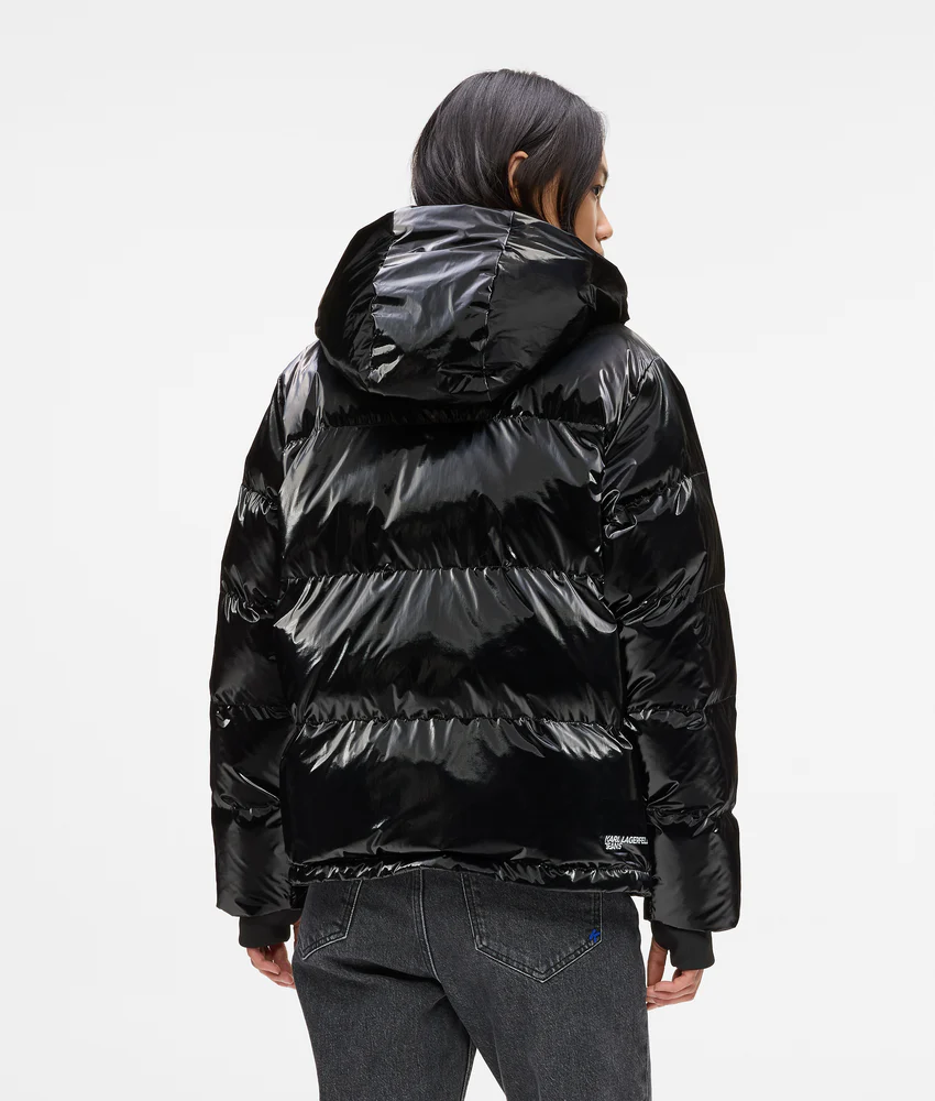 Shiny puffer jacket