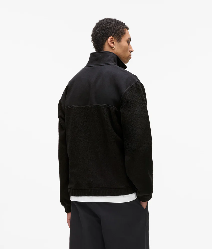 Fleece half-zip sweatshirt