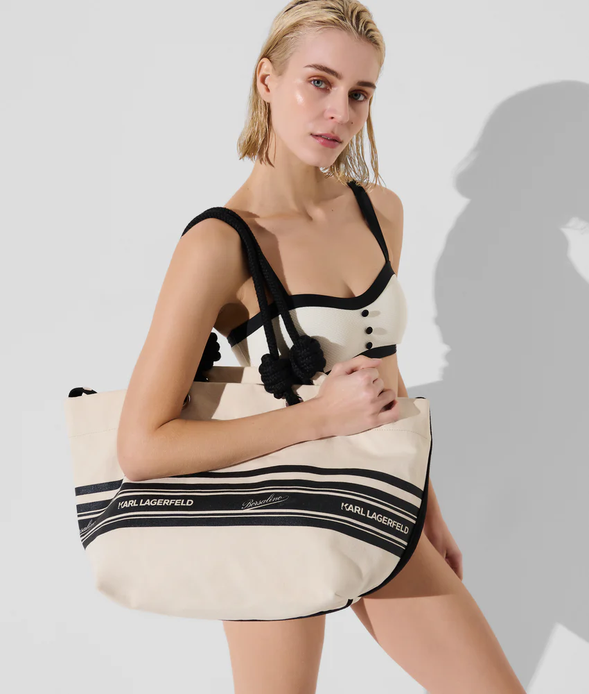 KL X BORSALINO BEACH TOTE BAG