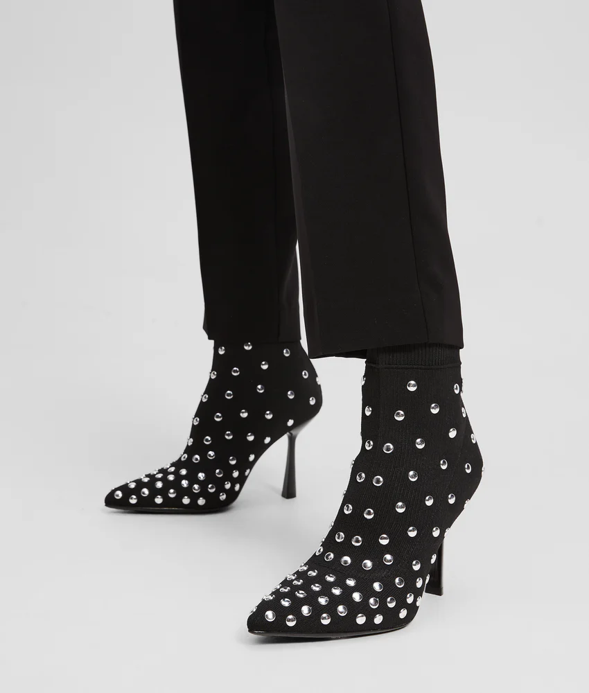 PANDARA KNITTED STUDDED BOOTS