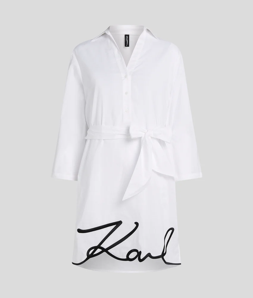 K/SIGNATURE BEACH SHIRT DRESS