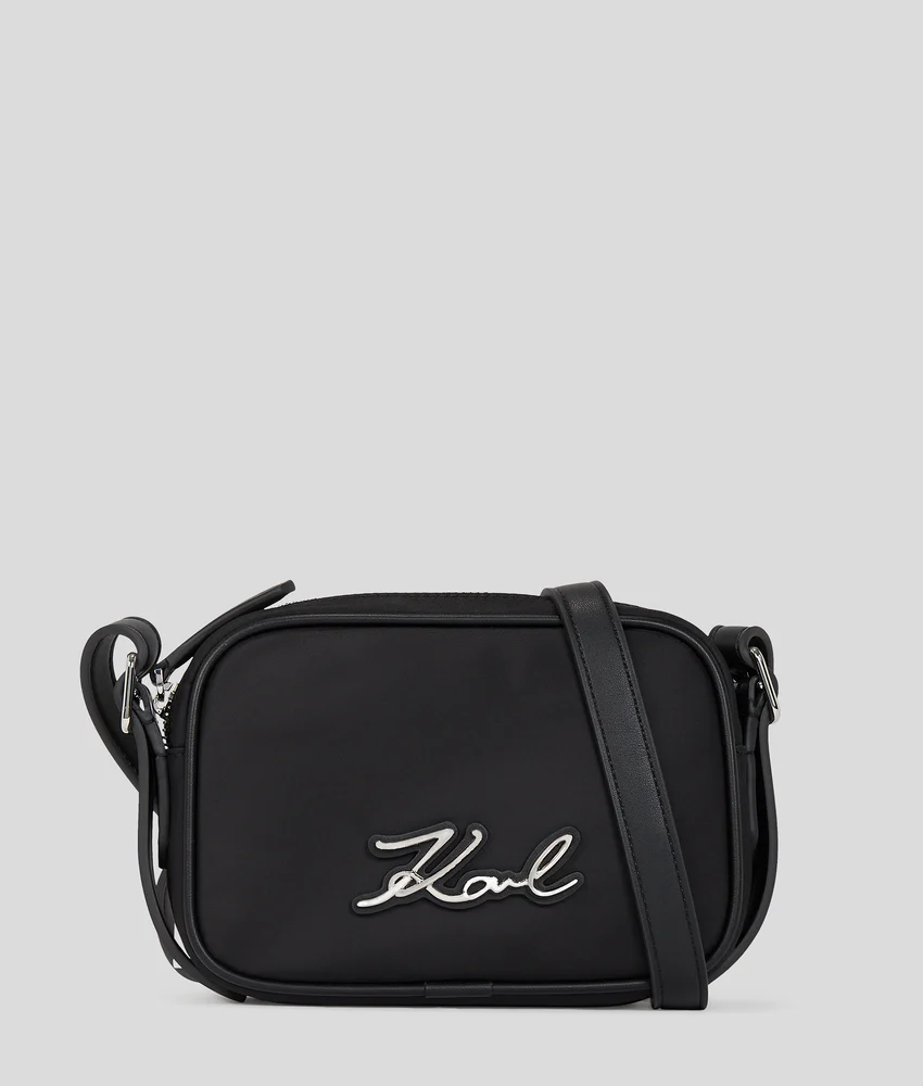 K/SIGNATURE NYLON CROSSBODY POUCH