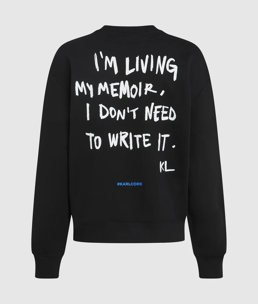 Relaxed Karl quote sweatshirt