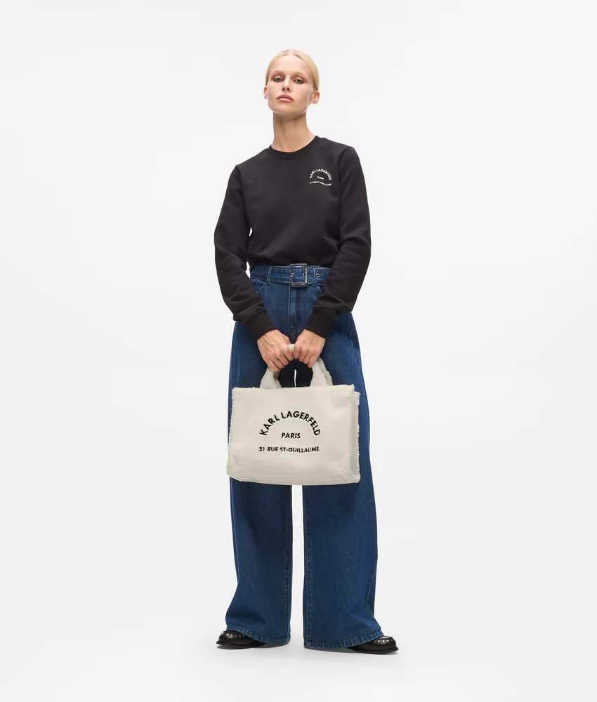 Rue St-Guillaume shearling tote bag