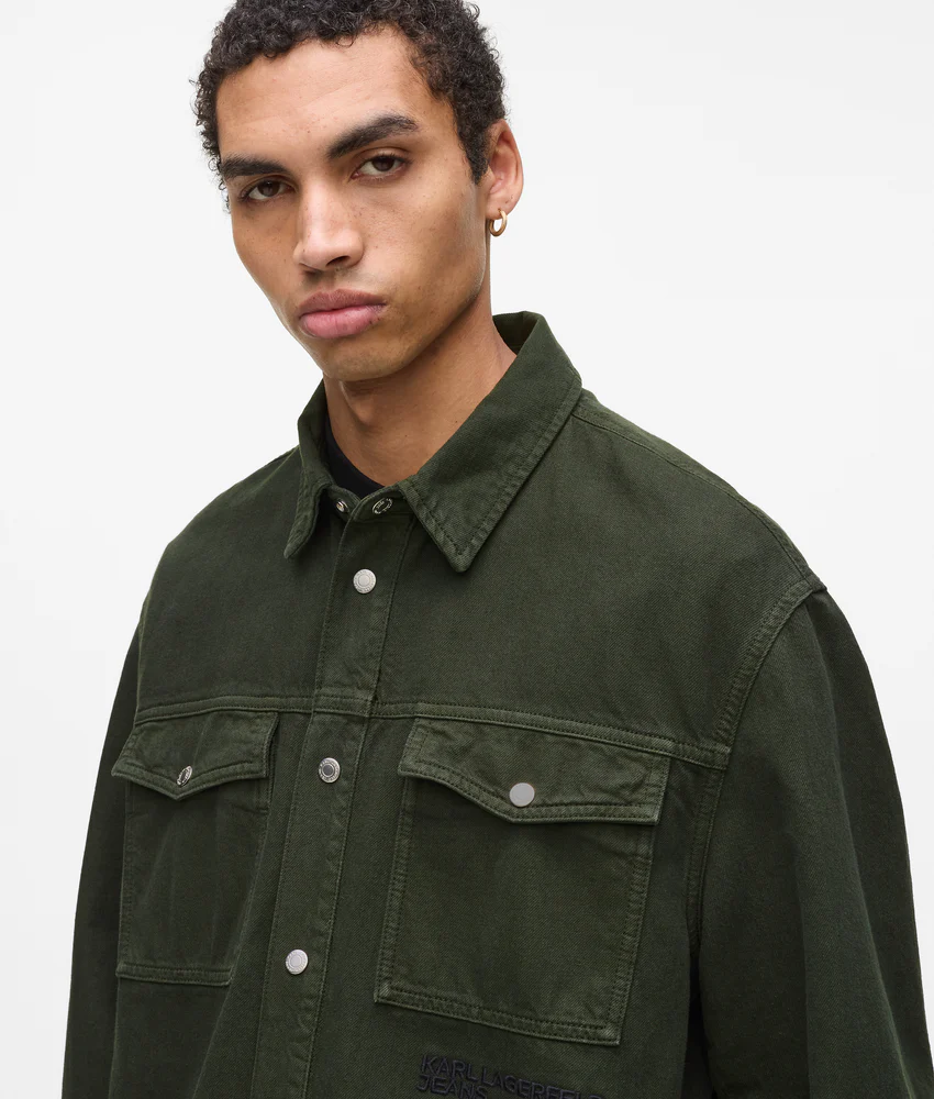 Twill overshirt