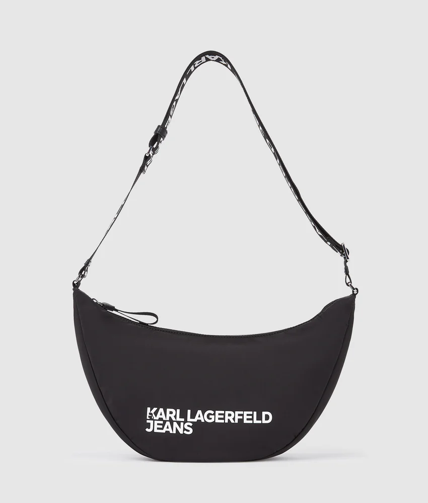 Logo nylon sling bag