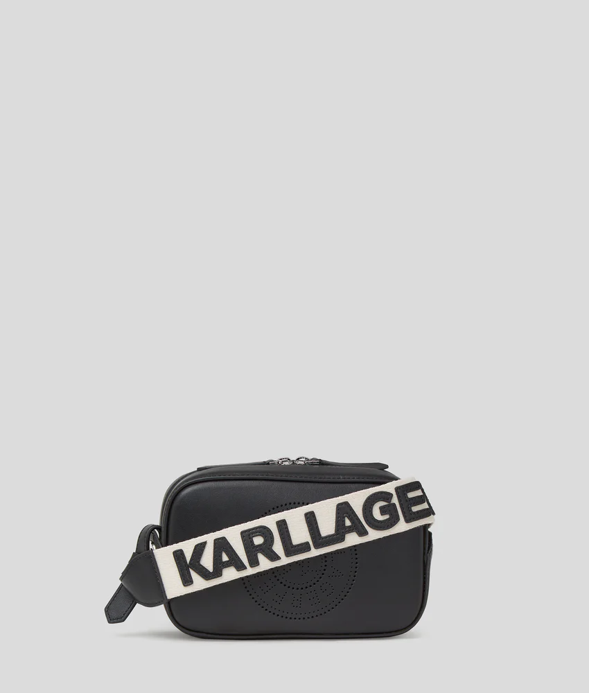 K/CIRCLE PERFORATED CROSSBODY BAG