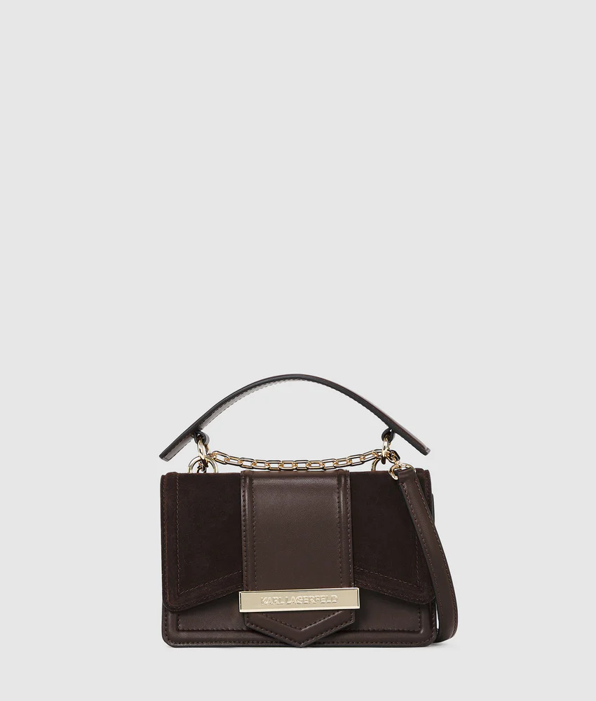 K/Nova small suede crossbody bag