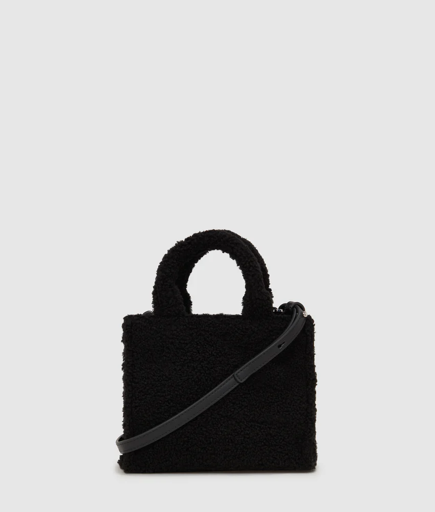 Rue St-Guillaume mini shearling tote bag