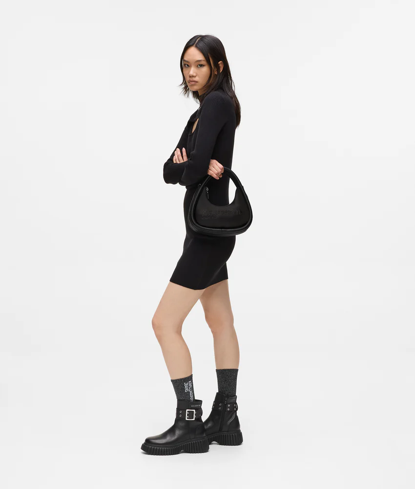 Puffy top handle bag