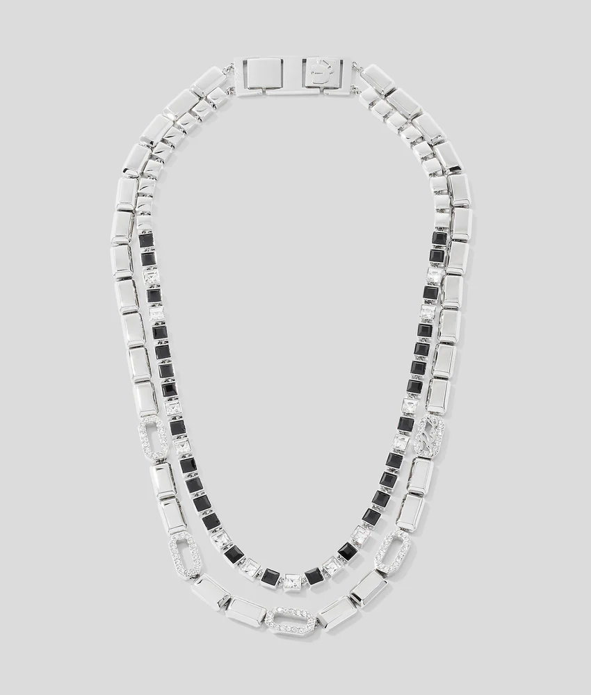 SIGNATURE PAV�� CRYSTALS NECKLACE