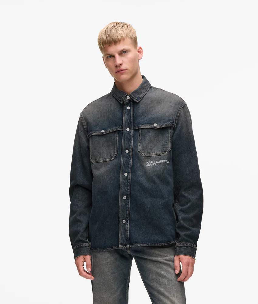Relaxed denim shirt