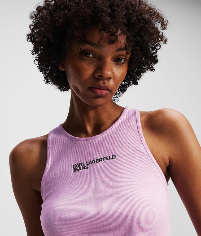 WASHED RIBBED TANK TOP