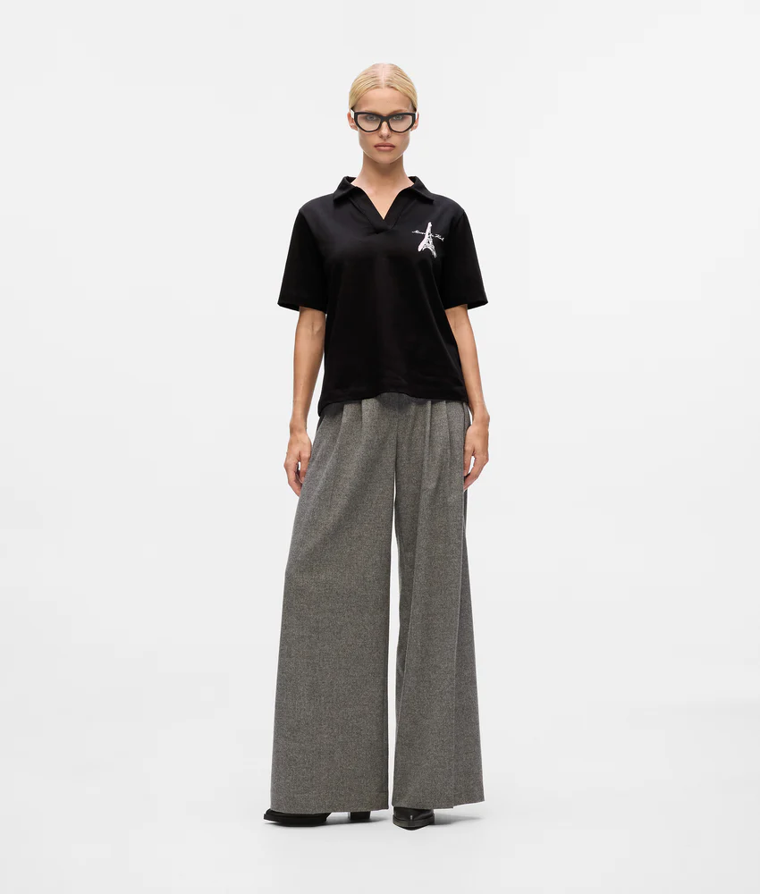 Paris sketch polo shirt