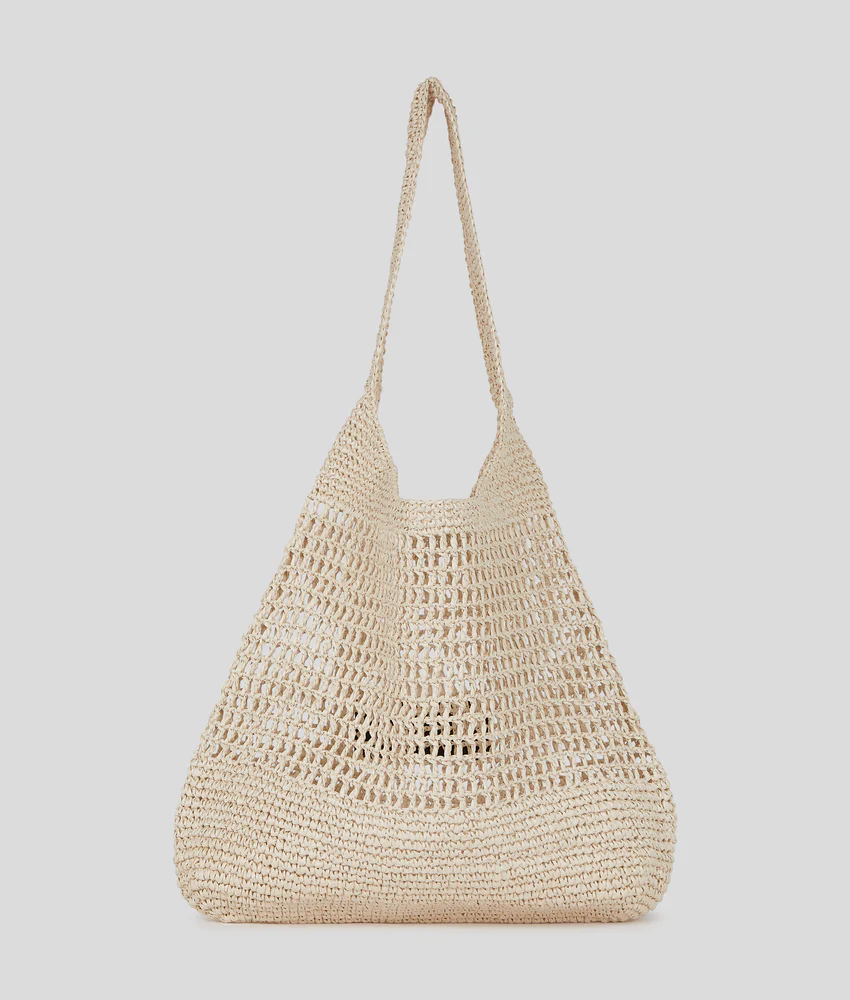 LOGO CROCHET BEACH BAG