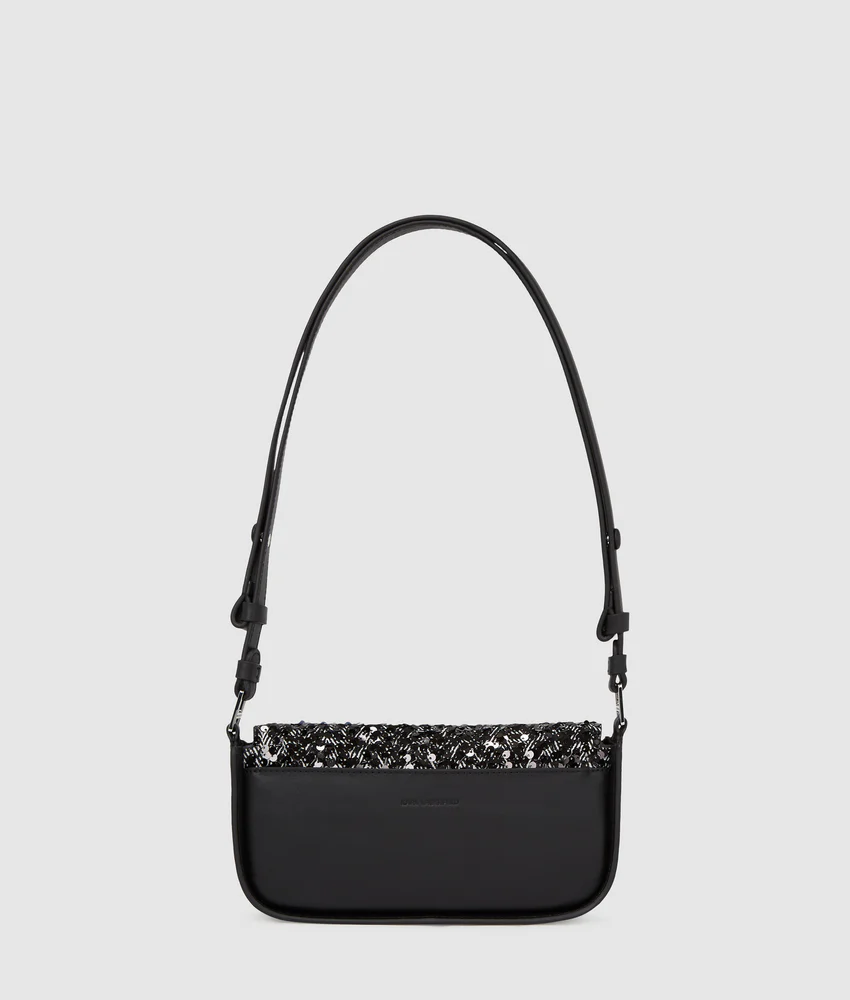K/Signature sequin crossbody bag