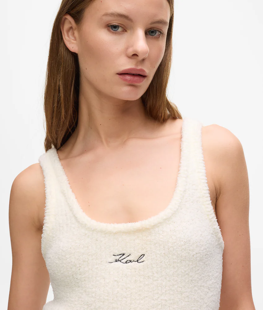 Signature fleece lounge tank top