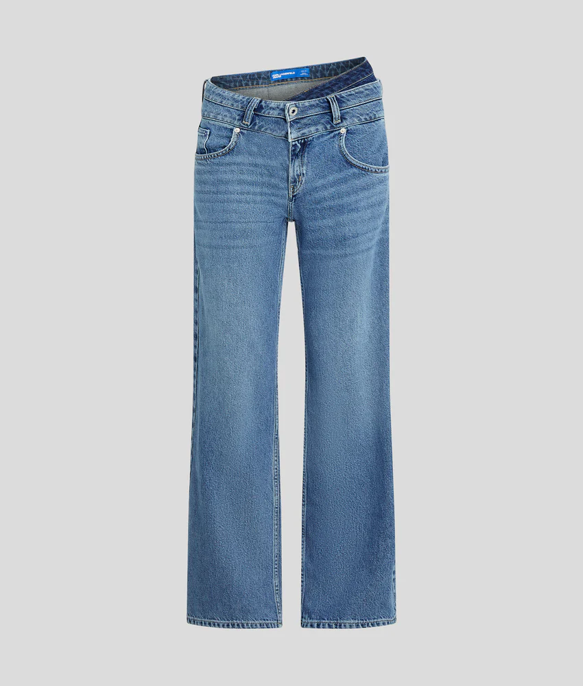 DOUBLE-WAIST RELAXED JEANS