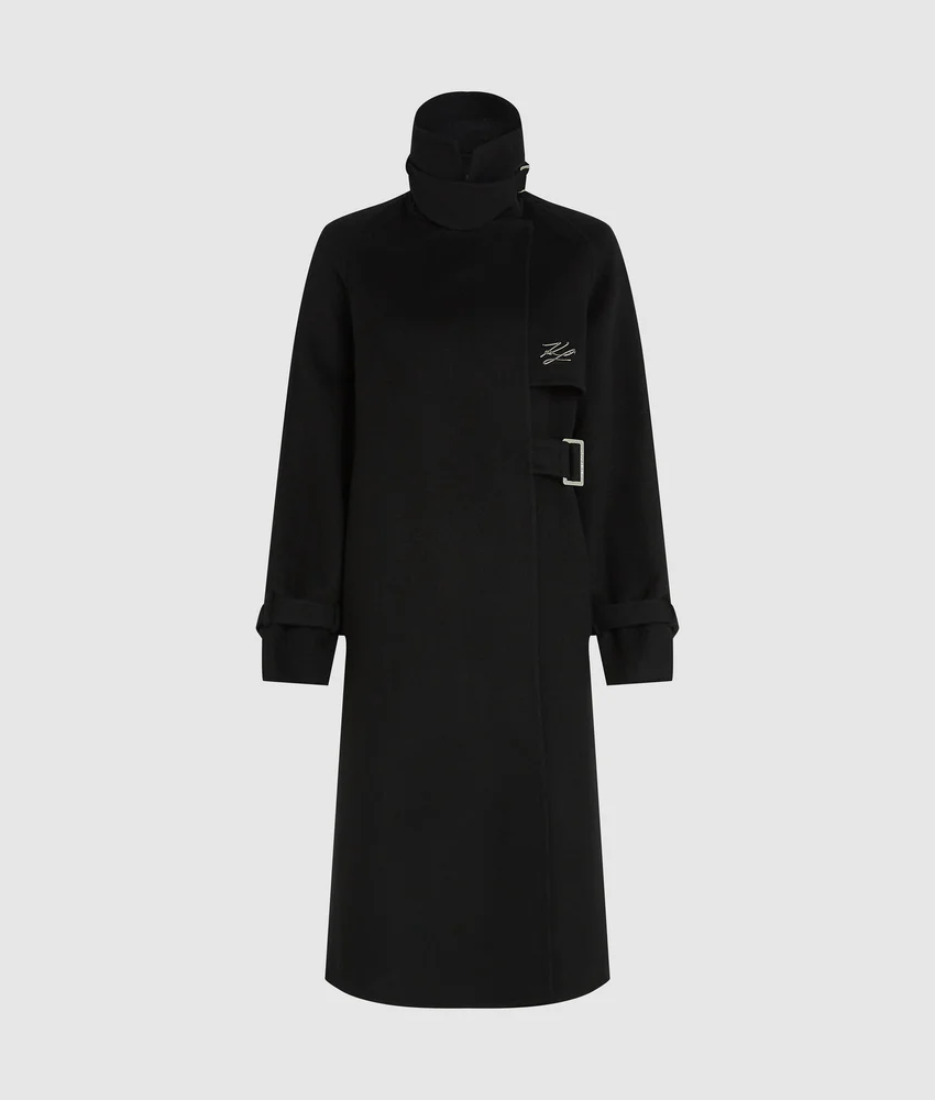 Belted long coat