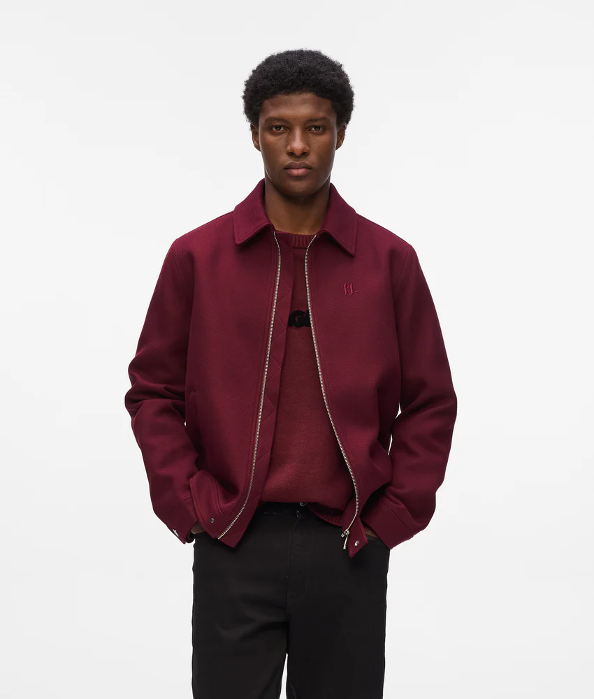 Short wool-blend jacket