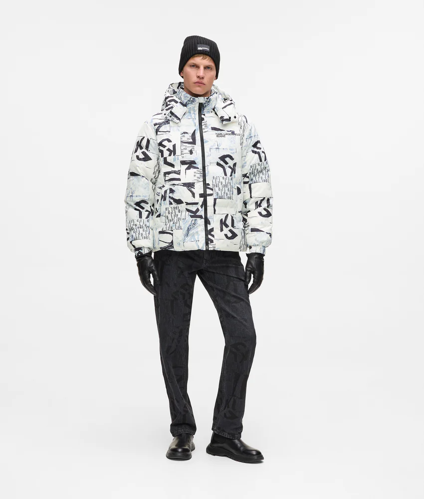 All-over Monogram puffer jacket