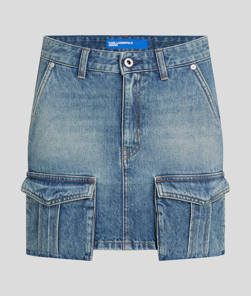UTILITY DENIM MINI SKIRT