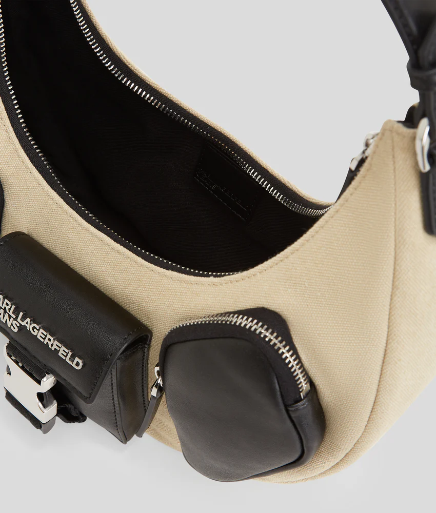 UTILITY CANVAS MOON SHOULDER BAG