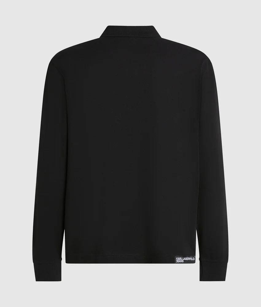 Long-sleeved polo shirt