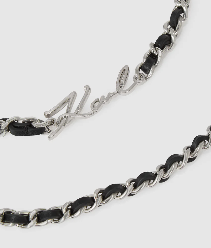 K/Signature chain shoulder strap
