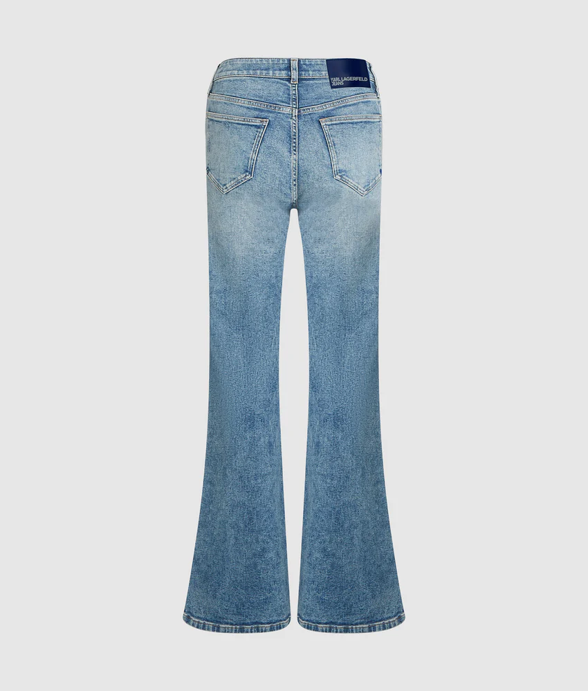 High-rise flared jeans