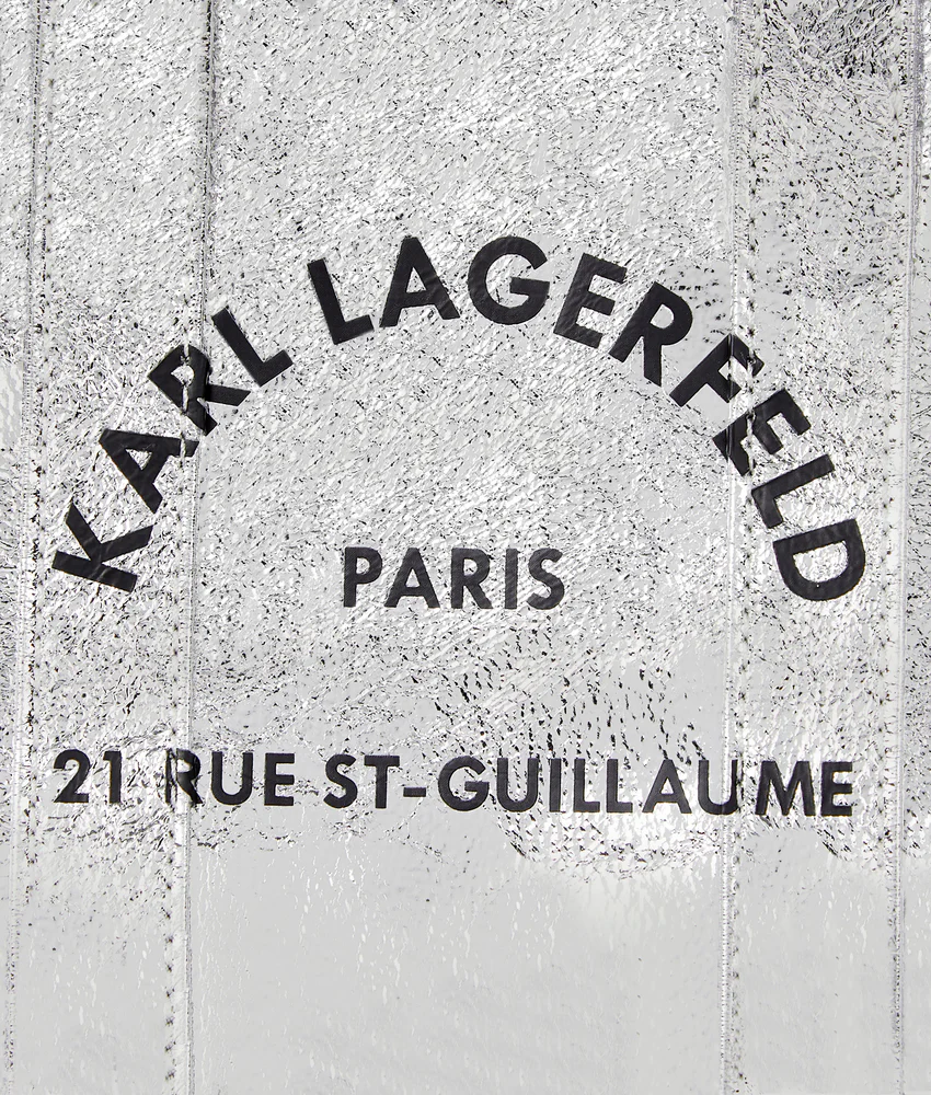 Rue St-Guillaume mini metallic tote bag