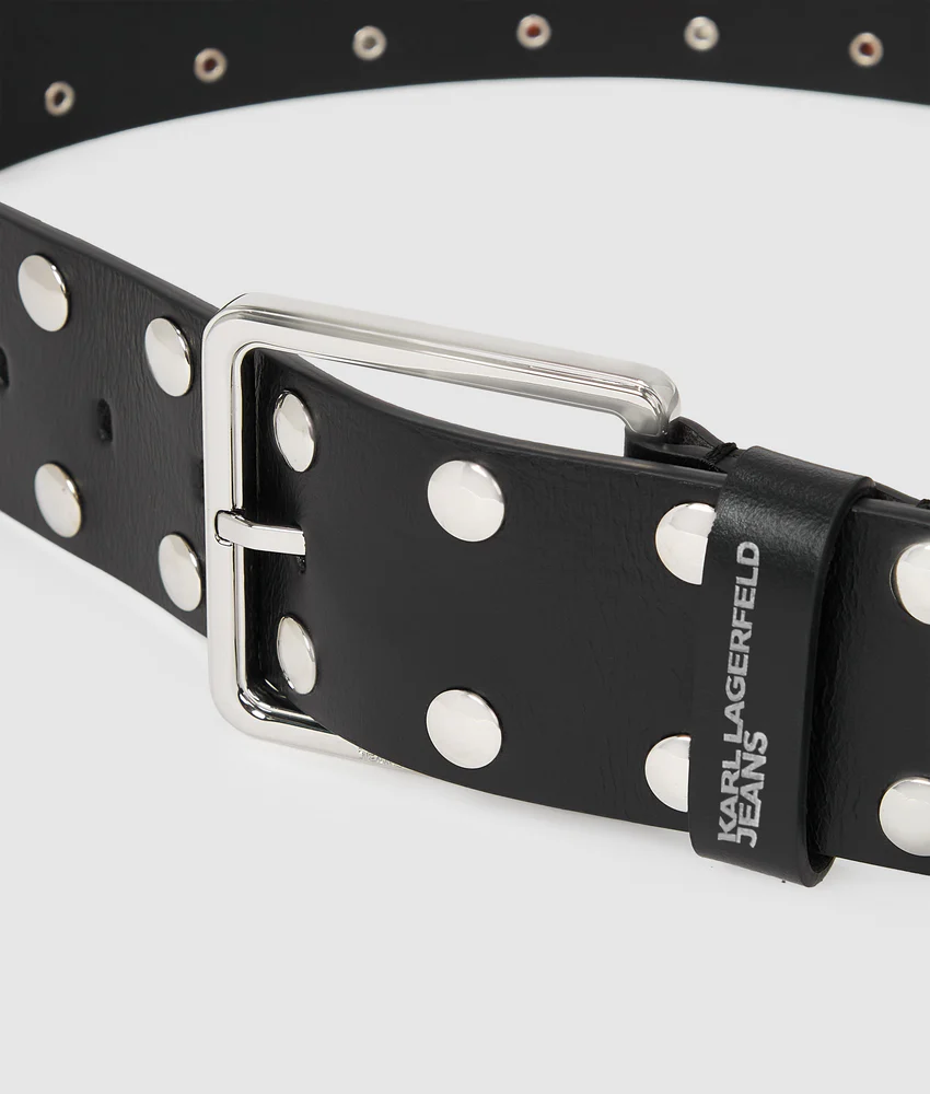 Wide studded belt