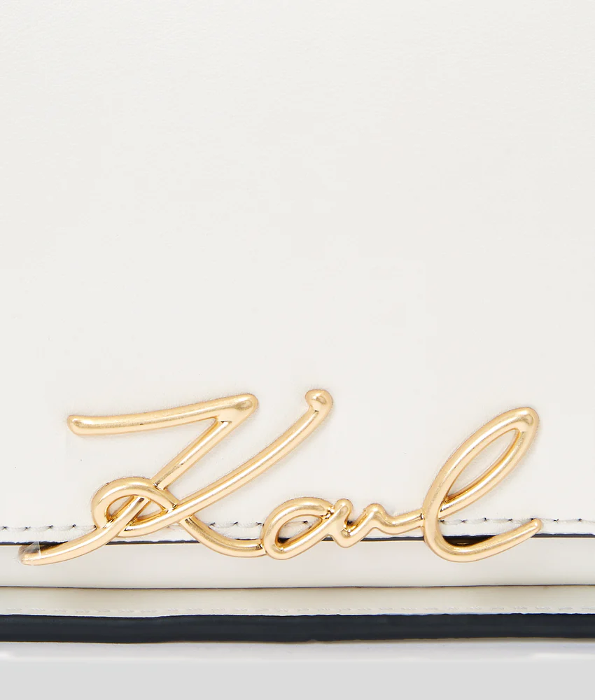 K/SIGNATURE TWO-WAY CROSSBODY BAG