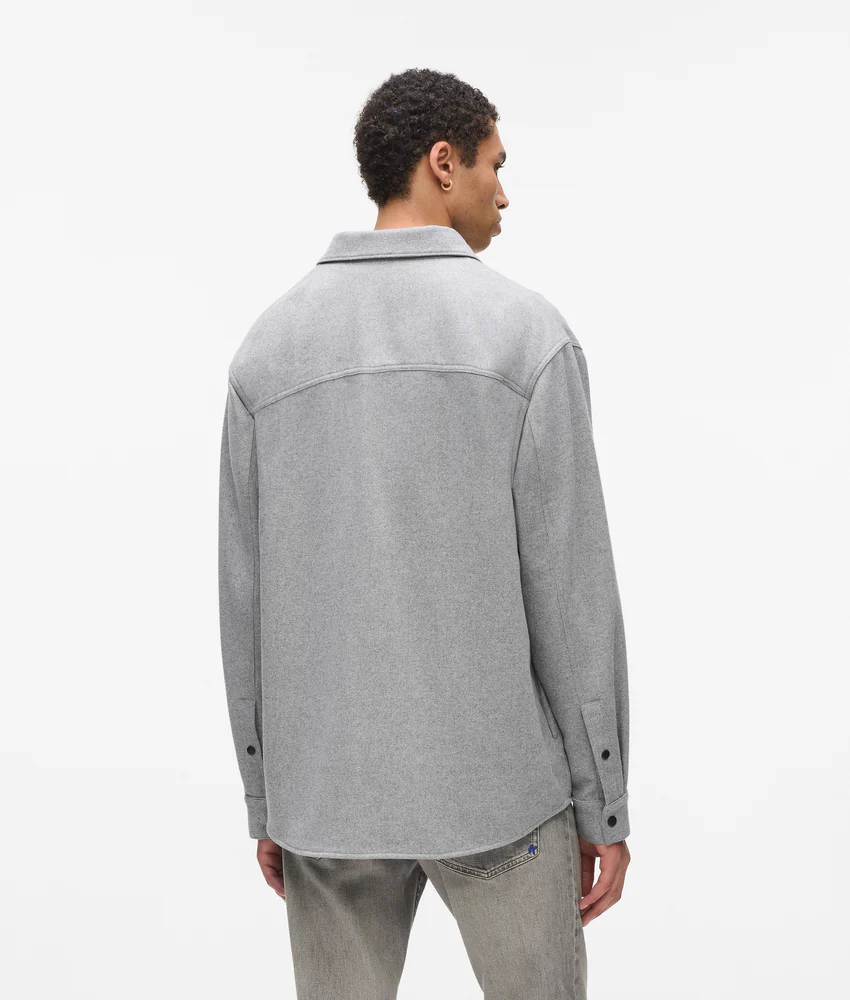 Wool-blend overshirt