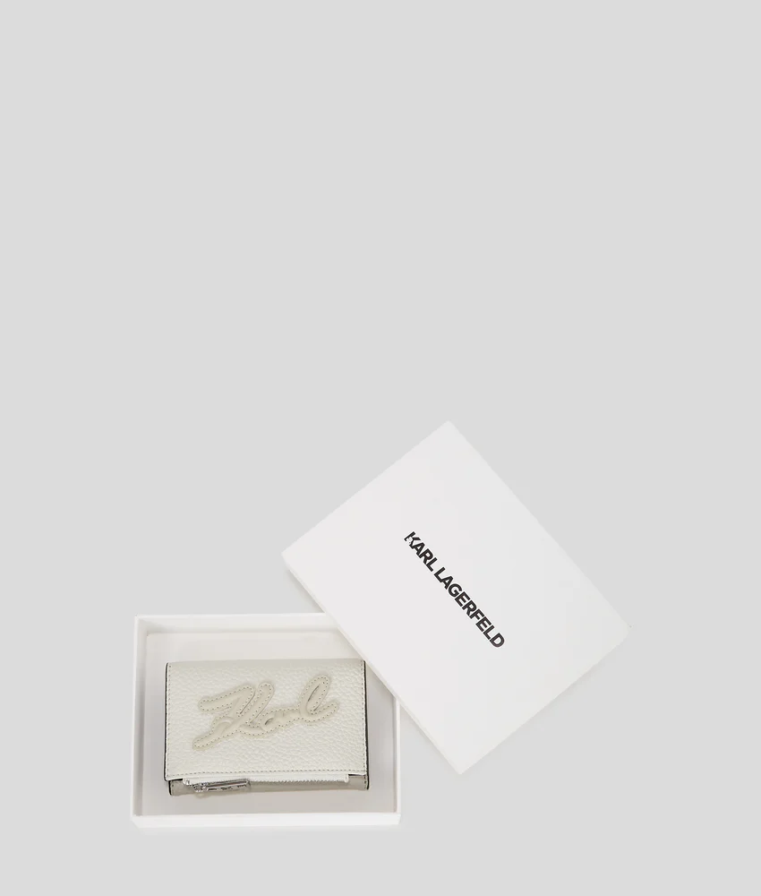 K/SKUARE GRAINY SMALL WALLET