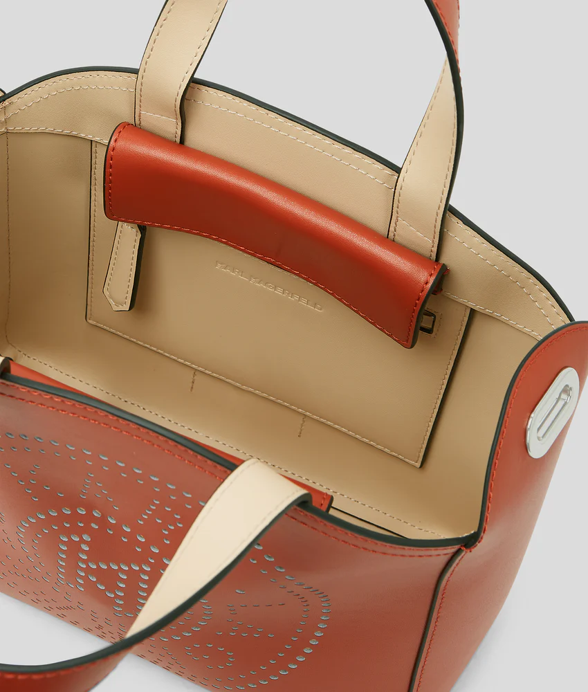 K/CIRCLE PERFORATED SMALL TOTE BAG