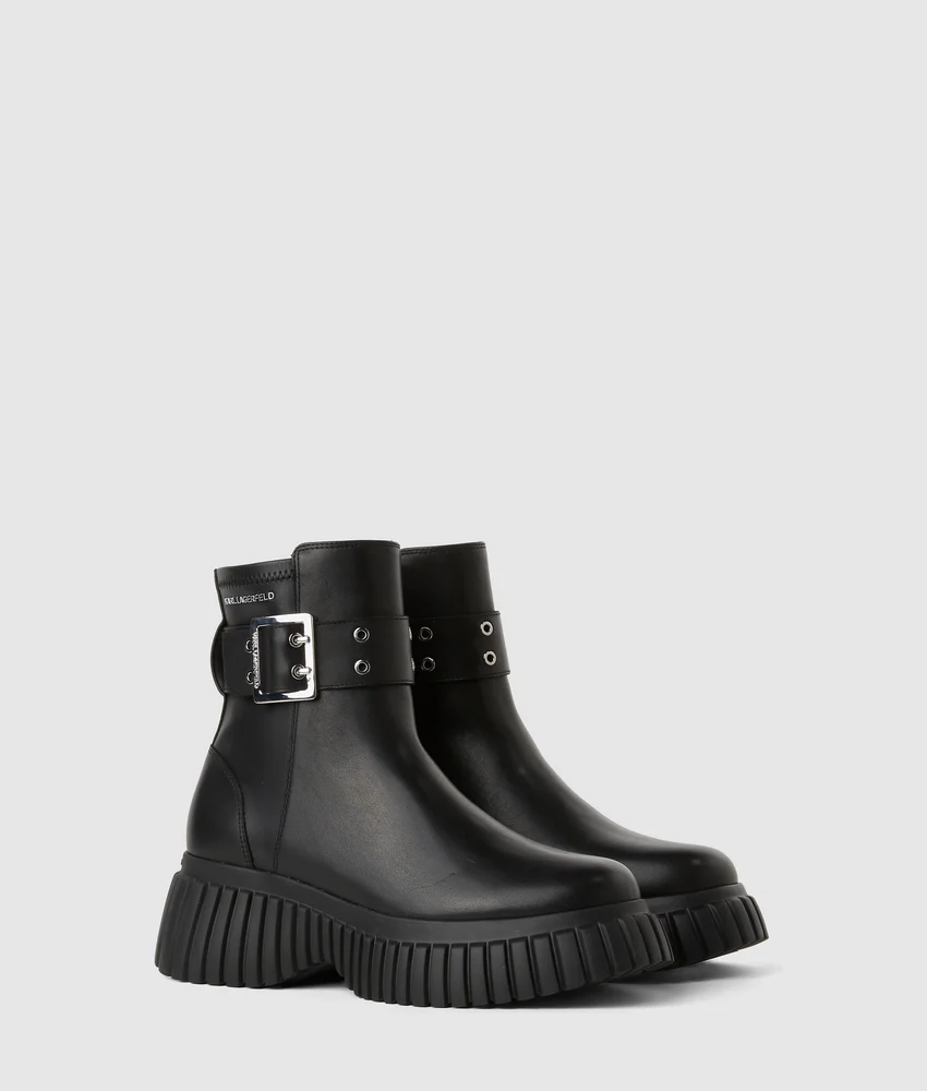 Kreeper mid-calf wedge boots