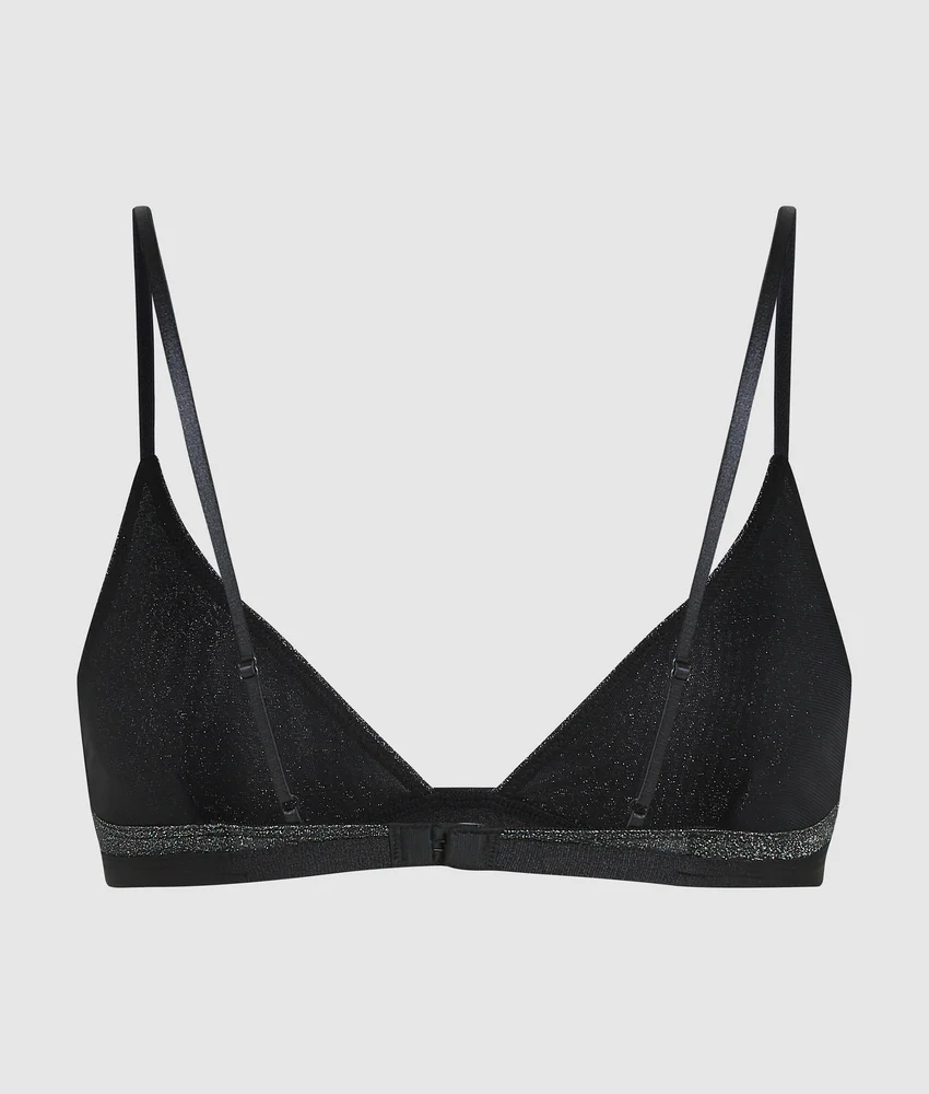 Signature metallic bralette