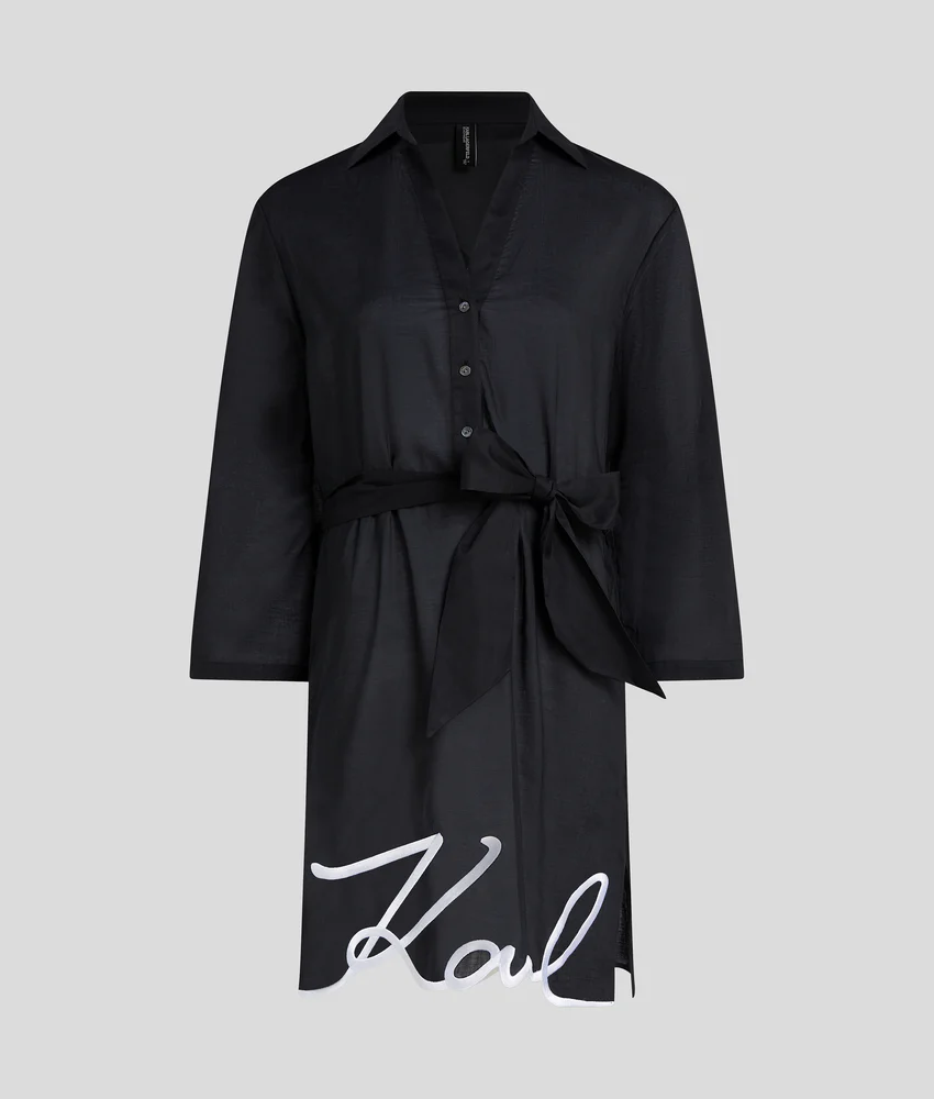 K/SIGNATURE BEACH SHIRT DRESS